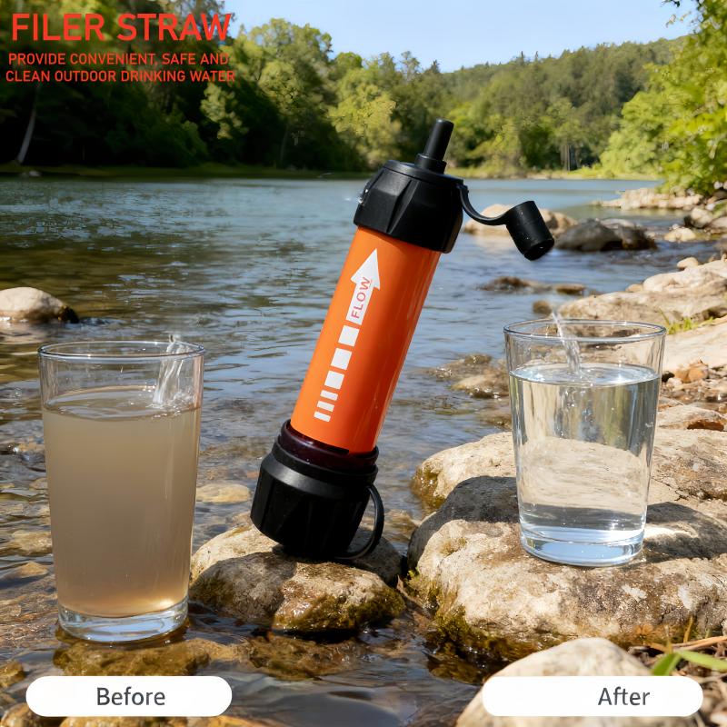 Water Purification Straw - Doğa Yürüyüşü için Acil Durum Taşınabilir