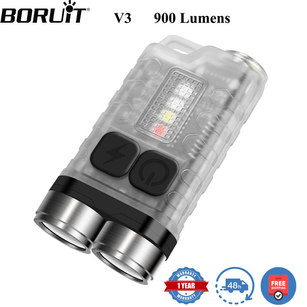 Fishing Kit Compact - BORUiT V3 LED Anahtarlık Taşınabilir 900LM