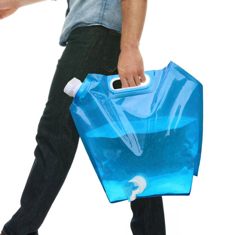 Water Bag Collapsible - Kamp Su Torbası Musluk Katlanır Su
