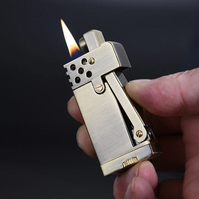 Fire Starting Kit - Yeni Vintage Metal Gazyağı Çakmak Retro