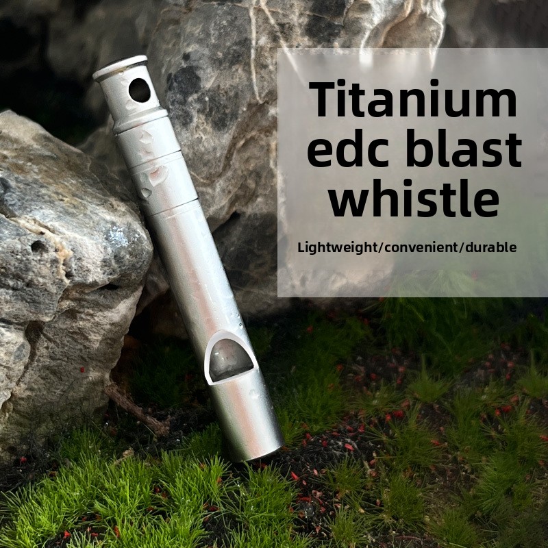 Emergency Whistle Loud - Titanyum Alaşımlı Hayatta Kalma Düdüğü Yüksek