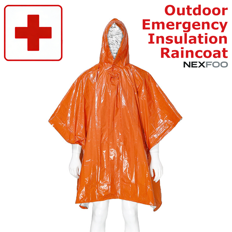 Emergency Poncho Rain - Çok Fonksiyonlu Acil Durum Yağmurluğu Uzun