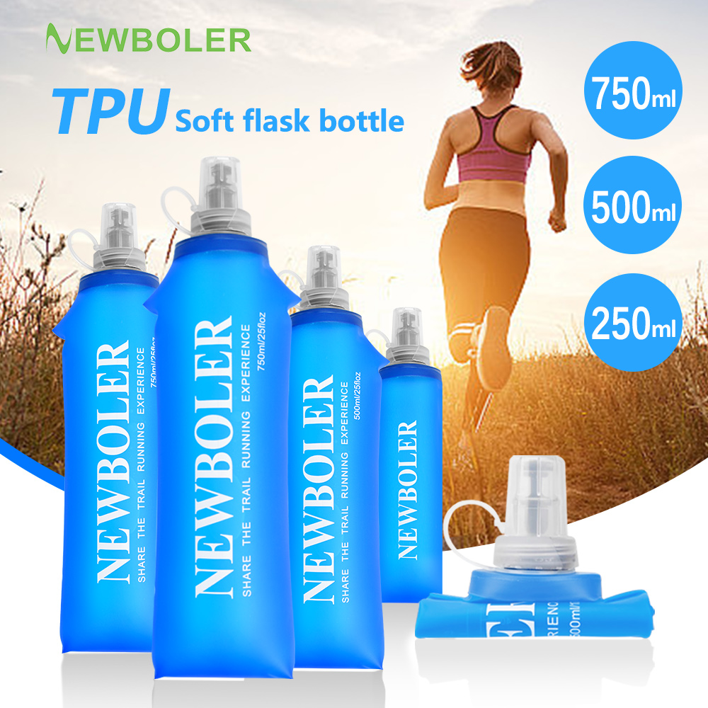 Water Bag Collapsible - 750ML su şişesi TPU katlanır yumuşak