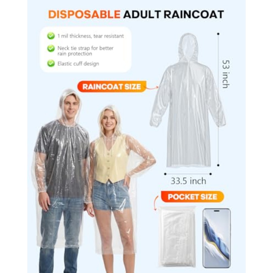 Tek Kullanımlık Yağmurluklar,  - Emergency Poncho Rain incelemesi ve fiyatı