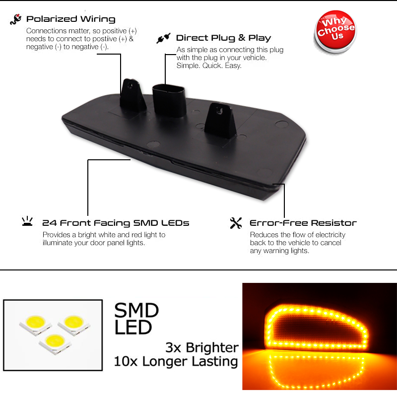 2 adet Switchback LED Yan Ayna - Signal Panel Orange incelemesi ve fiyatı