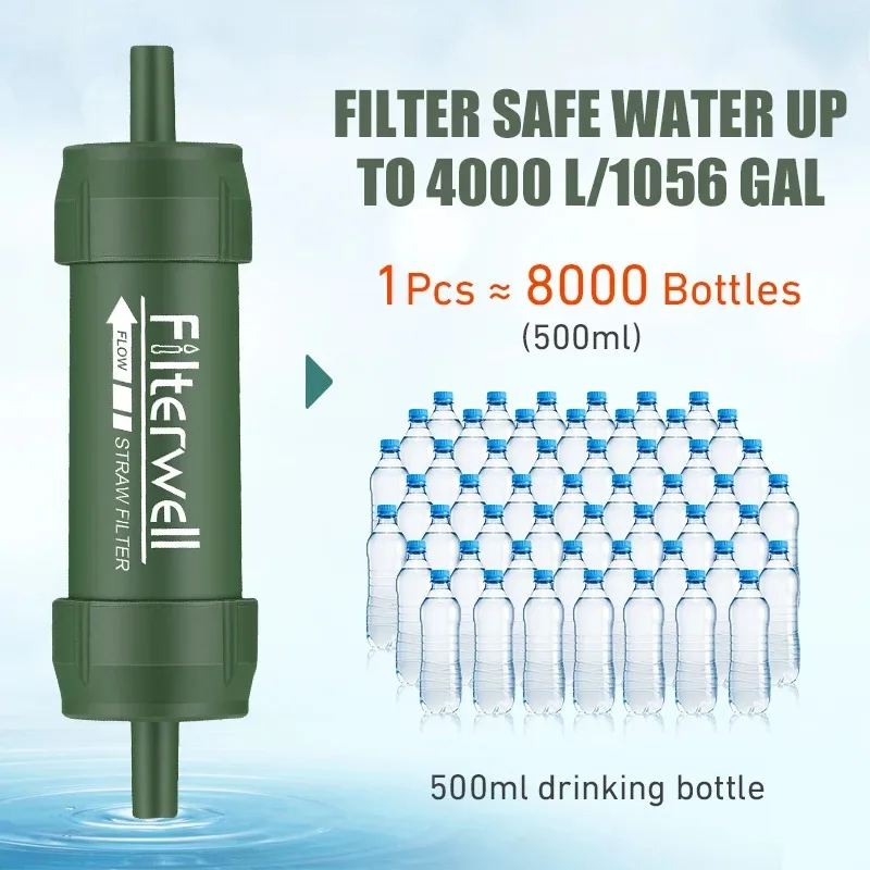1 adet açık Mini su filtresi s - Water Purification Straw incelemesi ve fiyatı