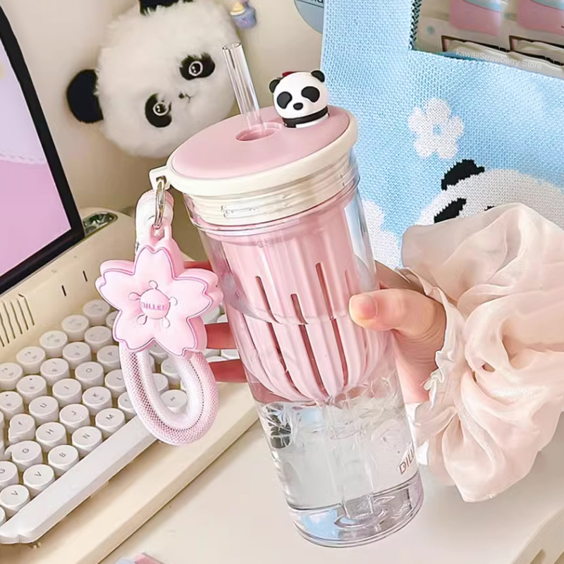 650ml Kawaii su filtreli şişe  - Water Purification Straw incelemesi ve fiyatı