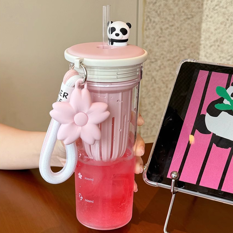 650ml Kawaii su filtreli şişe  - Water Purification Straw incelemesi ve fiyatı