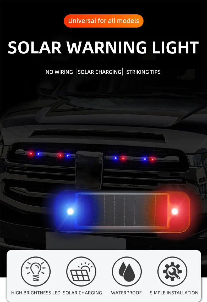 Mini LED Güneş Enerjisi Araba  - Sos Light Strobe incelemesi ve fiyatı