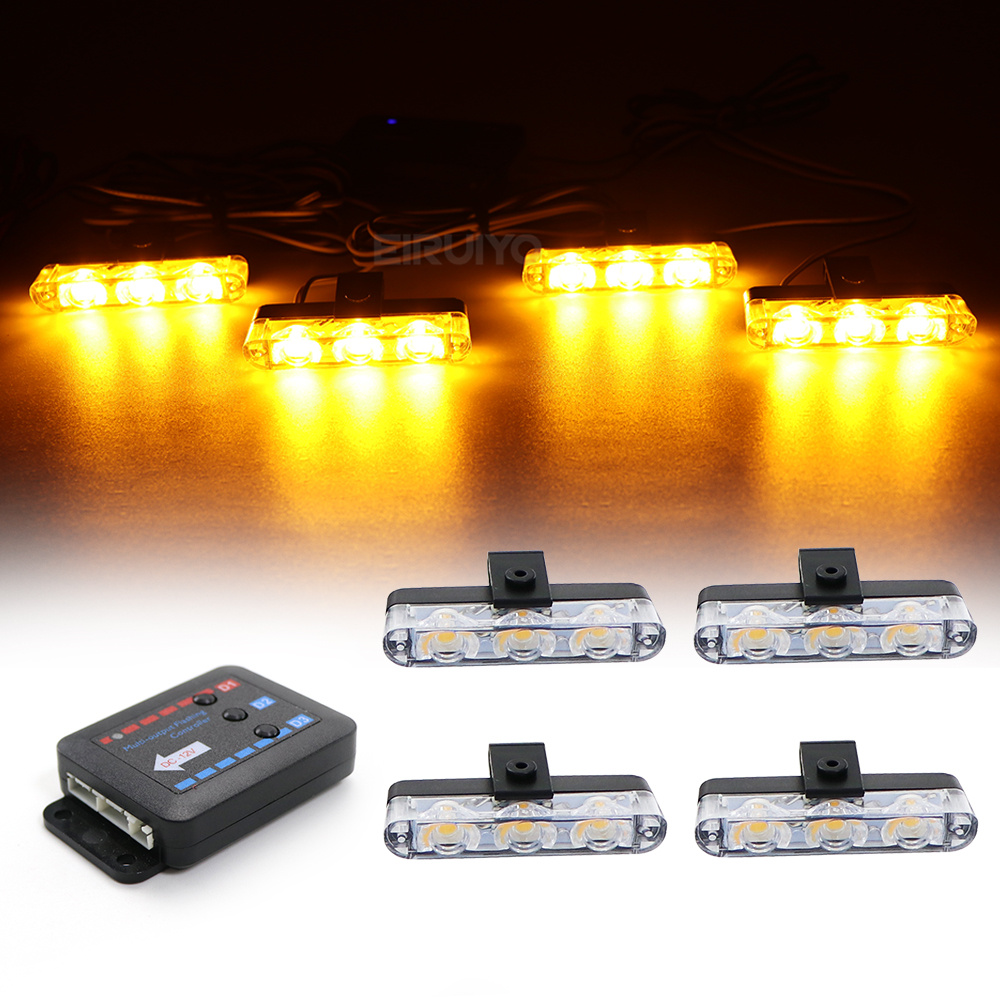 4x 3 LED Izgara Araba LED Flaş - Sos Light Strobe incelemesi ve fiyatı